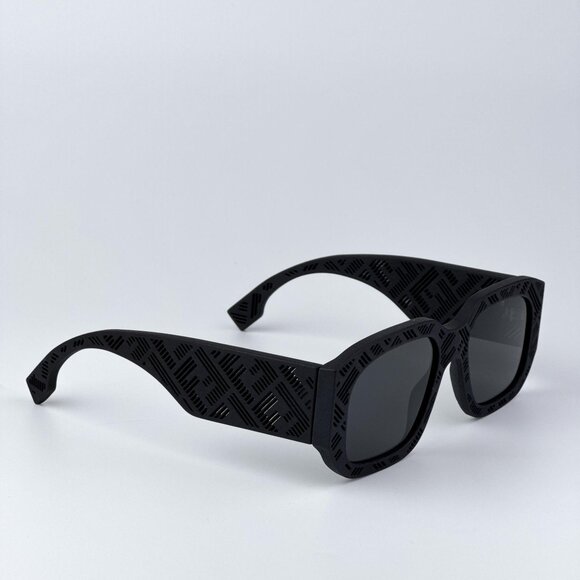 Fendi SHADOW FE40113I 02A Women BRAND NEW Sunglasses Geometric Matte Black Smoke main image 5